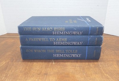 Ernest Hemingway Scribner A Farewell to Arms, Whom Bell Tolls, Sun Also Rises