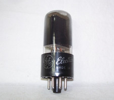 GE 35L6GT tube,tested strong!,smoked black glass,radio,35L6