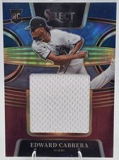 2022 Panini Select Edward Cabrera #RJS-EC Rookie Jumbo Swatch Tri-Color /99