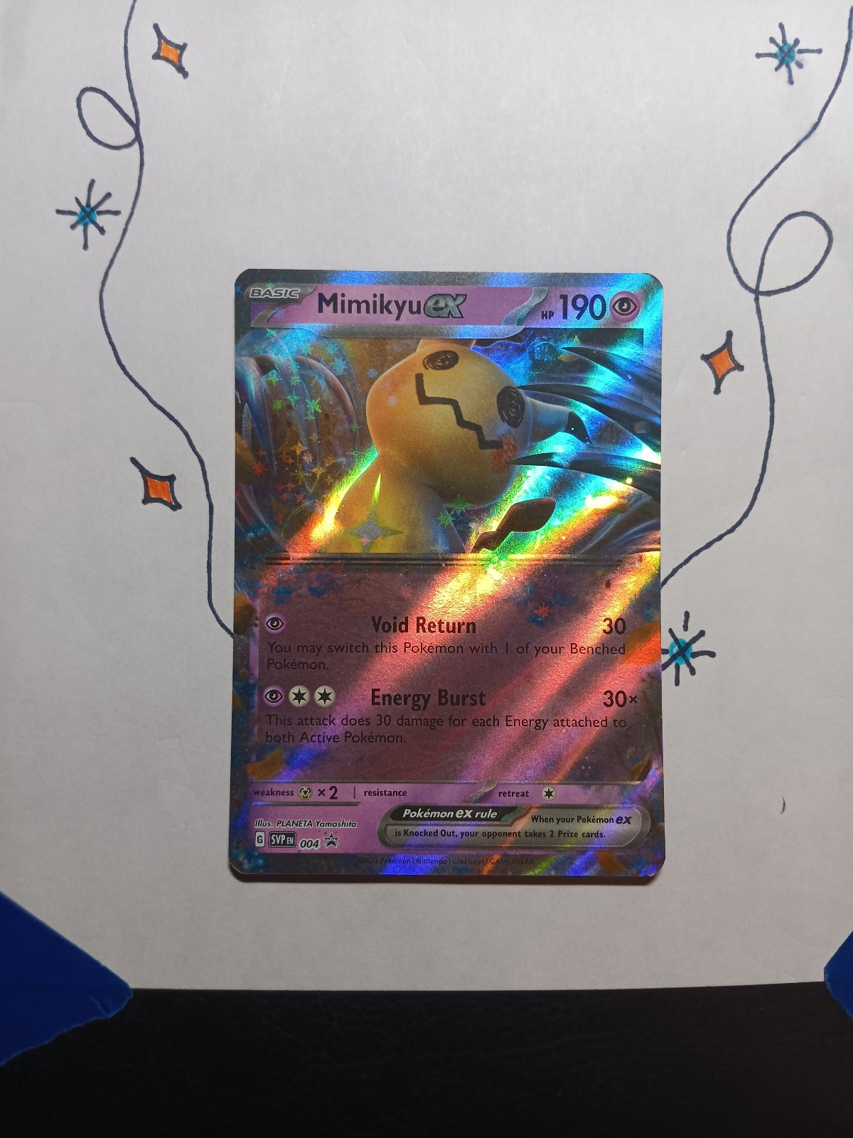 Scarlet & Violet Promo Mimikyu ex 004 Holo Promo Pokemon LP