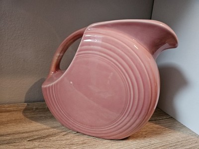 Rosa Fiesta Vintage Chartreuse große Scheibe Krug ~ Fiestaware ~ Rarität 