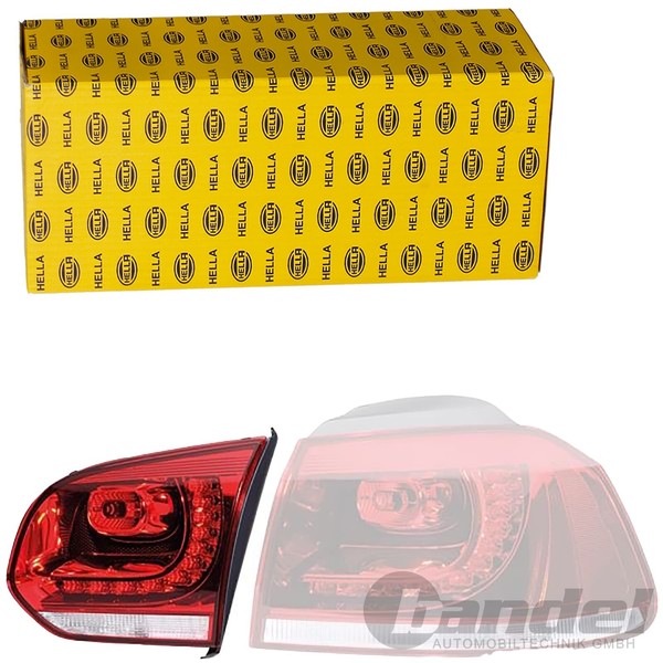 Hella RÜCkleuchte Heckleuchte LED Innerer Teil Rechts Passend FüR VW Golf VI-image