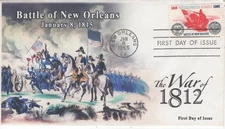A0-1261-2,1965, Battle of New Orleans  First Day Cover, SC 1261, Add-on Cachet,