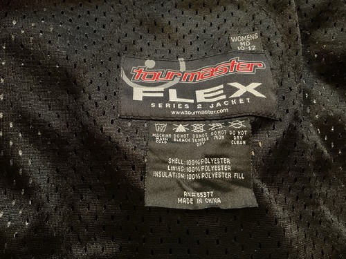 Tourmaster Flex Series 2 Jacket Motorcycle Jacket Women’s Size M (10-12) Gray/Bk - Picture 2 of 10