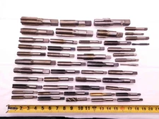 LARGE LOT OF VARIOUS SIZES AND TYPES OF HSS TAPS SPIRAL STRAIGHT CNC MACHINIST