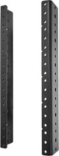 2 PCS 6U Rack Rails, Tapered Holes Rack Mount Rails for Recording  Network Wood
