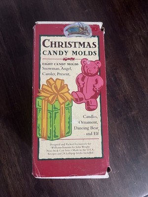 Vintage 1995 Williams-Sonoma Cast Iron Christmas Candy Molds USA John Wright NEW