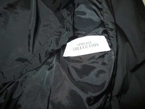 VERSACE COLLECTION MEN'S QUILTED BLACK MOTO JACKET image 13