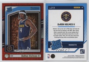 2024-25 Panini Donruss Rated Choice Red /99 DaRon Holmes II #213 Rookie RC