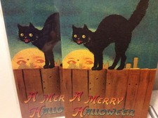 HALLOWEEN CARDS New w/envelopes LOT 2 "MERRY HALLOWEEN    BLANK INSIDE  