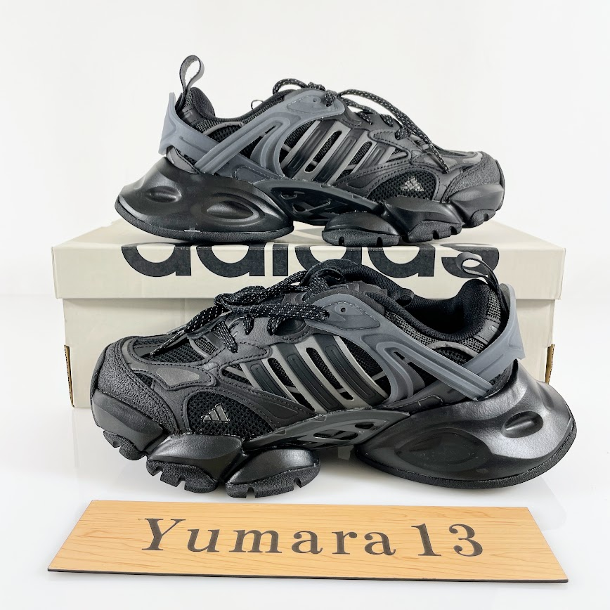 adidas XLG Runner Deluxe Black Grey JR3086 Men's Size | eBay