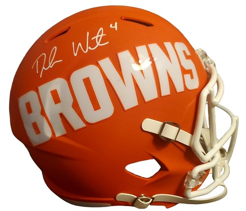 Deshaun Watson Autographed Cleveland Browns Full Size AMP Rep Helmet - Beckett