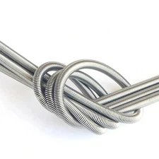 2pcs Furnace Heating Element Coil 220V Flexible Spring Tube FeCrAl 300-1000W Set