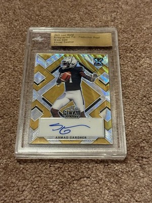 2022 Leaf Metal Draft Sauce Gardner Wave Gold Pre-Production Proof Auto 1/1