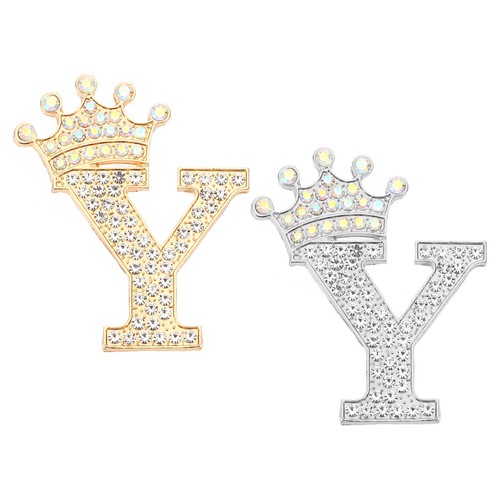 Letter Brooch Pins, Alphabet Y Lapel Badges Pin, Gold / Silver | eBay