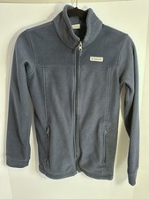 Columbia Youth Blue Fleece Zip Up Jacket Sz 14 16 Large Boys Girls Unisex