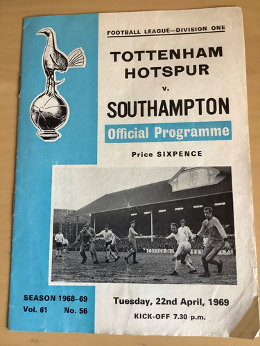 Programme Foot Tottenham Hotspur Vs Southampton – Saison 1947/48 – Bon état