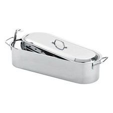 Fish Poaching Pan 46cm Avanti Poacher Whole Fish Fillets Stainless Steel Pan