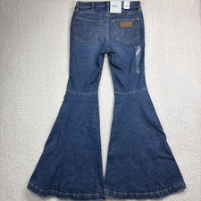 NWT Wrangler Retro Womens 26 x 32 High Rise Flare Bell Bottom Jeans Western