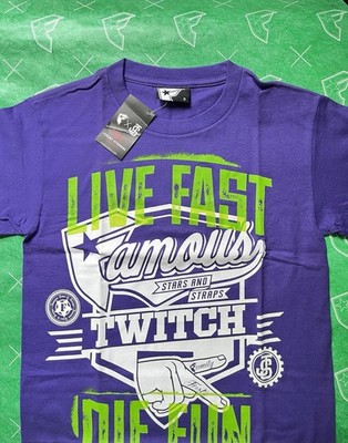 Famous Stars And Straps Live Fast Twitch Shirt NWT Small Blink 182 Motocross Y2K