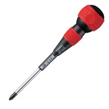 Vessel Tools 220P2100 Ball-Grip Screwdriver No.220, Phillips PH2 x 100 mm