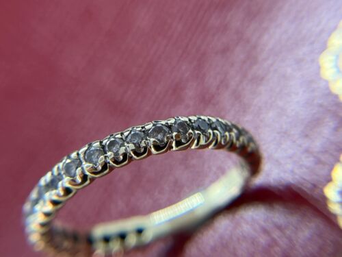 LUXURIOUS 0.5 CARAT BAND RING RING 10K GOLD BRILLIANT DIAMOND size 53 VALUE: €2490.-€ - Picture 5 of 9