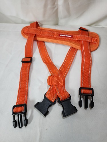 EzyDog Premium Chest Plate Custom Fit Reflective No-Pull Padded Harness,Orange,L - Picture 2 of 12