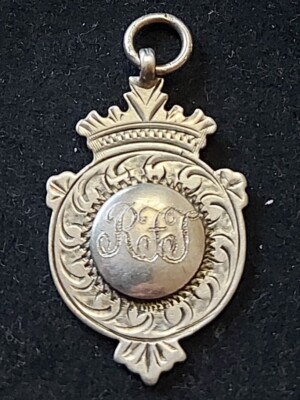 antike Sterling Silber Anhänger Medaille