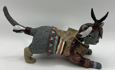 Hamilton Collection Hunting Bird Feathers N Furs Kitten Figurine 2016