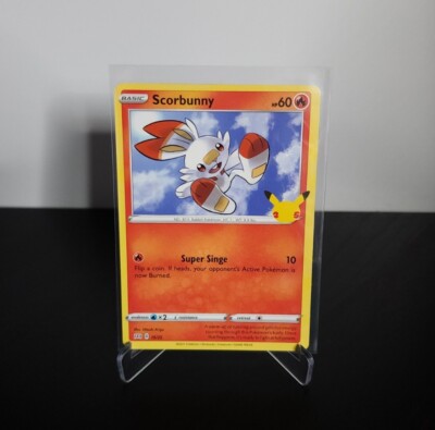 Pokemon TCG Scorbunny 16/25 McDonalds 25th Anniversary Regular Promo NM/M |  eBay