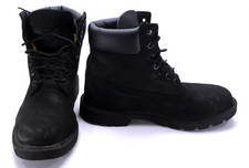Timberland Boots 6 Inch Leather Basic BT Black Shoes Size 9 EUR 43