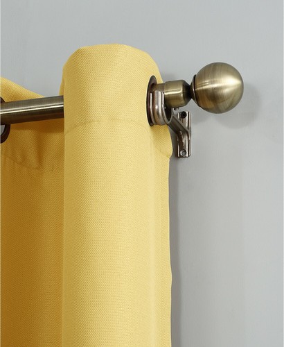 No.918 Montego Textured 48 X 63"  Grommet Yellow  Window Curtain Panel - Bild 2 von 6
