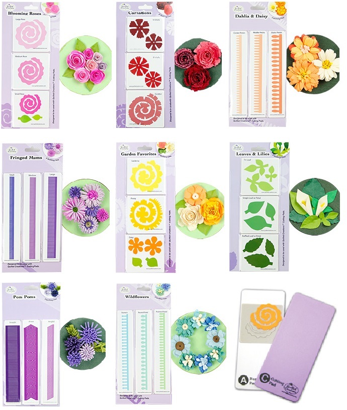 QUILLING DIES & CUTTING PADQuilled 3D Spiral Paper Flowers DieRose