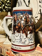 Vintage 1989 Budweiser Anheuser-Busch Ceramarte Collector Series Stein
