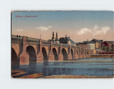 #ad Postcard Moselbrücke Koblenz Germany $8.39