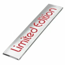 ABS Limited Edition Car Side Fender Emblems Decal Sticker Rear Trunk Sport Badge