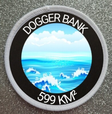3'' Dogger Bank Bügelbild/Aufnähen Sublimation Patch Abzeichen 