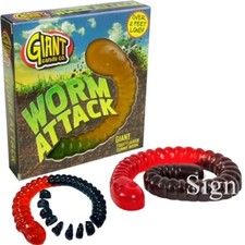 Giant Candy Co Worm Attack Box 800g (2 Feet) Long
