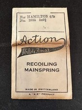 Action Mainspring for 6/0s Hamilton No. 2621 - Steel