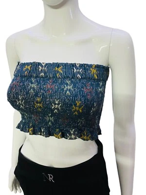 Isabel Marant Blouse Tube À Volants Imprimée Florale Lurex Femme S 34 - Photo 1/4