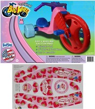 The Original Big Wheel 16" Tricycle - Pink Flash w/Strawberry Shortcake Decals