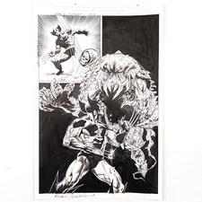 WOLVERINE: DOOMBRINGER PG 40 ORIGINAL SPLASH PAGE COMIC ART DUTKIEWICZ PALMIOTTI