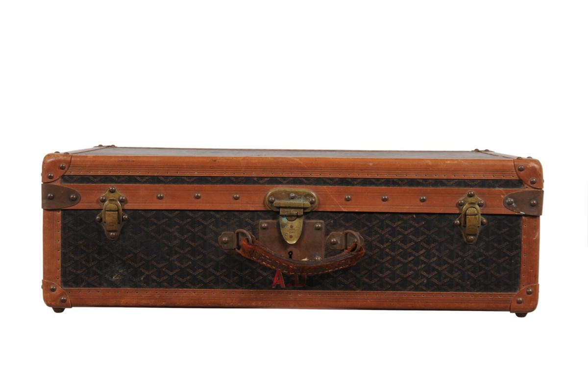 Goyard Vintage 1930 Malle A Valise Suitcase Travel Trunk