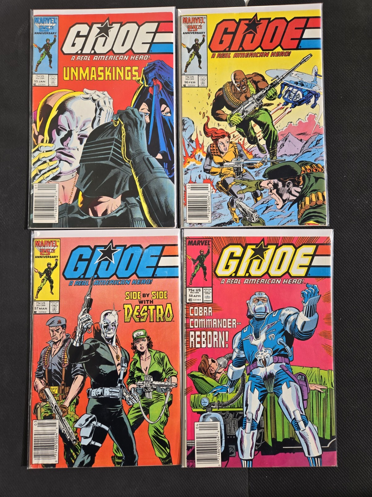 G.I. Joe A Real American Hero #55-62 Marvel Comics Lot 55 56 57 58 59 60 61 62