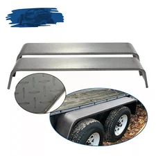 Dual Tandem Axle Trailer Fenders 72-7/8"x10-1/4"x13" (Fit 13"-15" Tires) - 2 PCS