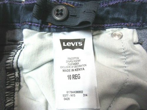 Levis Denim Blue Leggings Girls Jeans 10 Regular Adjustable Waist 22 x 24 - Picture 5 of 5