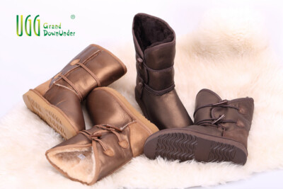 Clearance UGG3/4+Horn Buckles Nappa Shearing Sheepskins Premium Water Resistant 