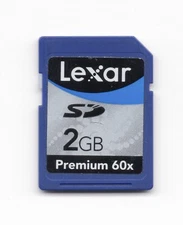 Lexar Premium 60x 2GB SD Genuine Camera Memory Card