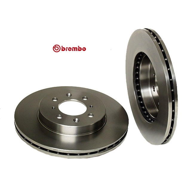 Set of 2 Genuine Brembo 25331 Front Disc Brake Rotors for Honda Acura