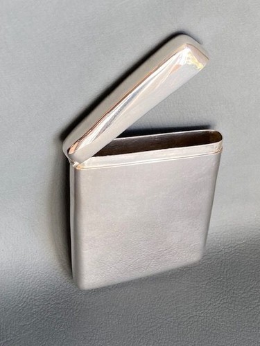 835 Silber Visitenkartenetui glatt , Karl Chr. Kern - 90 x 66 x 10 mm - 77 g - Bild 2 von 8